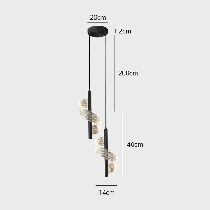Nordic LED Hanglamp – Moderne Hanglamp voor Woonkamer, Slaapkamer, Eettafel en Gang – Gouden Acryl Lampenkappen, InterieurdDecoratie