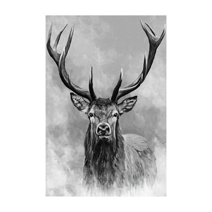 Nördliche Wildnis Adler Hirsch Landschaft Wandkunst Fine Art Leinwanddrukken Beelden Voor Woonkamer Eetkamer Nordic Thuisdecor