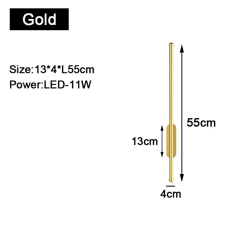 Goldzwarte Binnen-LED-Wandlampen: Stijlvolle verlichting voor uw ruimte