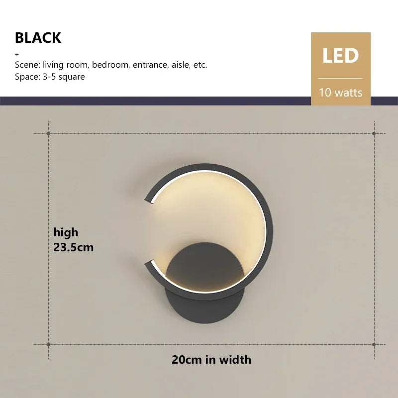 Moderne LED Wandlamp – Nordic Op & Neer Wandlampen voor Woonkamer, Slaapkamer, Gang en Huisdecoratie