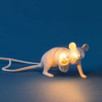 Moderne USB-Muislamp LED-nachtlamp – Creatieve diervorm nachttafellamp voor woondecoratie, slaapkamer en desktopverlichting