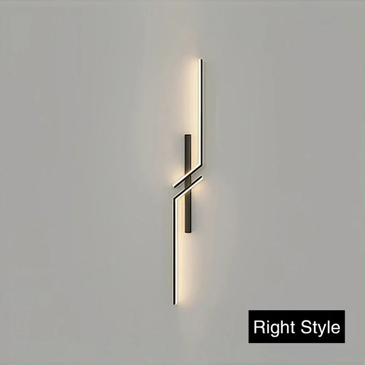 Moderne dimbare LED wandlamp - Afstandsbediening minimalistische wandlamp voor slaapkamer, woonkamer en TV-achtergrond
