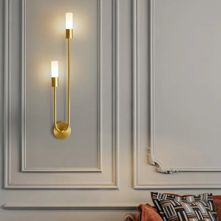 Moderne Gouden LED Wandlamp – Nordic Wandlamp voor Woonkamer, Slaapkamer, Keuken en Hal Decor