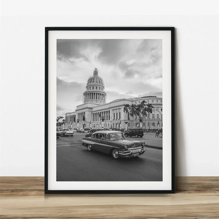 Cuba Havanna Zwart & Wit Reiseposter Wandkunst Fine Art Canvasprints afbeeldingen voor woonkamer eetkamer