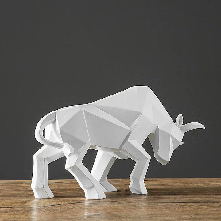YuryFvna Moderne Geometrische Stierstandbeeld, Ornament, Café, Stier Sculpturen, Dierenfiguren, Abstracte Hotel Thuisdecoratie
