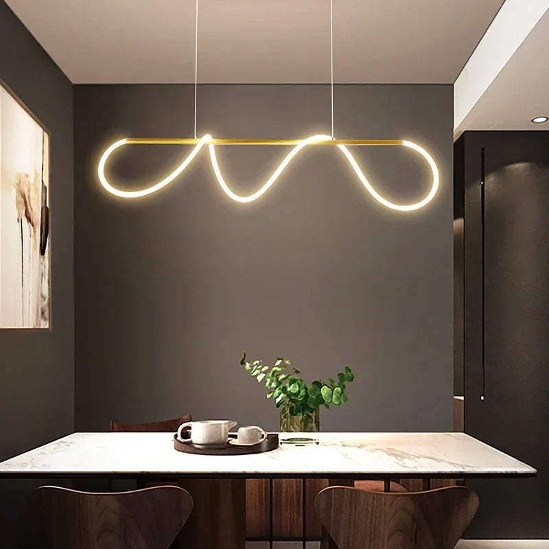 Moderne LED Pendelleuchte – Stijlvolle plafondlamp voor eethoek, keuken & kantoor, energiezuinige AC-voeding, LED-lampen inbegrepen