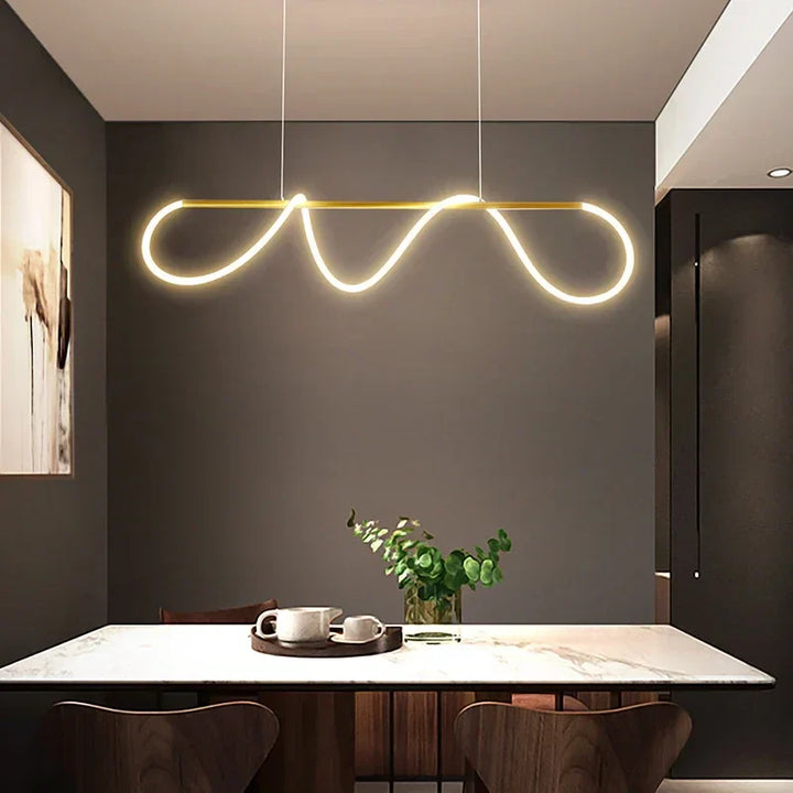 Moderne LED Pendelleuchte – Stijlvolle plafondlamp voor eethoek, keuken & kantoor, energiezuinige AC-voeding, LED-lampen inbegrepen