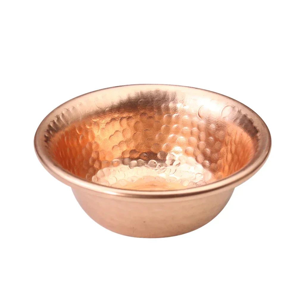Nepalese pure koperen waterbereidingskom handgemaakt hamerpatroon heilig waterkom voor Boeddha Boeddhisme accessoires
