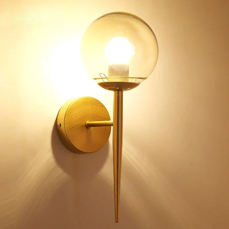 Moderne Minimalistische LED Wandlamp – Europese Stijl Glazen Wandlamp voor Woonkamer, Slaapkamer en Nachttafel