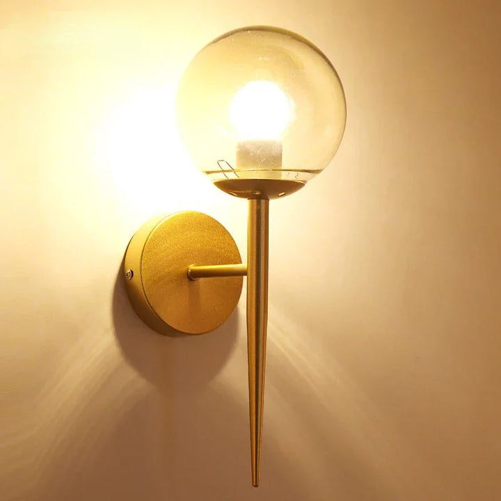 Moderne Minimalistische LED Wandlamp – Europese Stijl Glazen Wandlamp voor Woonkamer, Slaapkamer en Nachttafel
