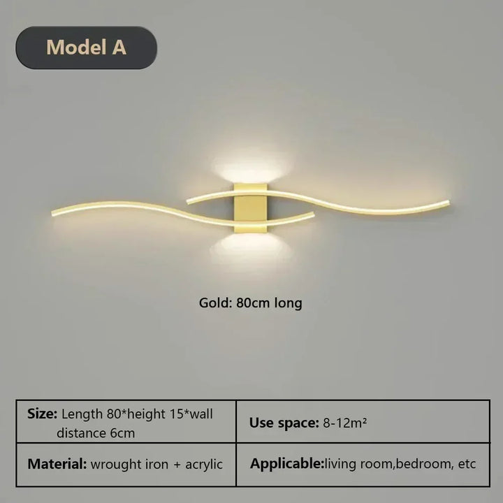 Moderne LED Wandlamp – Dimbare Op- en Neerwaartse Wandlamp voor Slaapkamer, Woonkamer en Interieurs