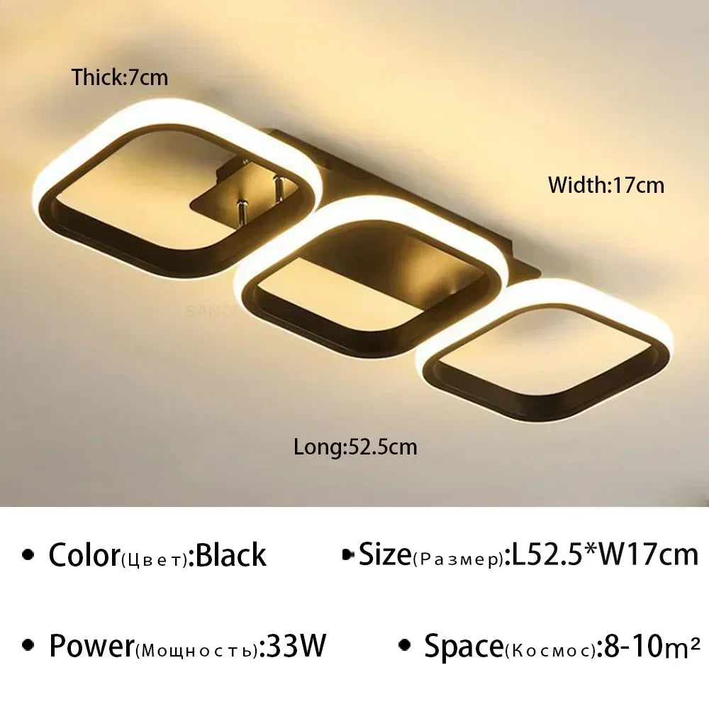 Moderne LED plafondlamp kroonluchter – Stijlvolle meerkopige ringlamp voor slaapkamer, woonkamer, gang, eetkamer en interieurs