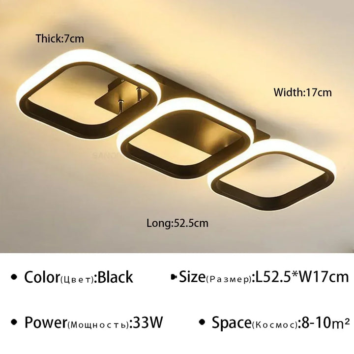 Moderne LED plafondlamp kroonluchter – Stijlvolle meerkopige ringlamp voor slaapkamer, woonkamer, gang, eetkamer en interieurs