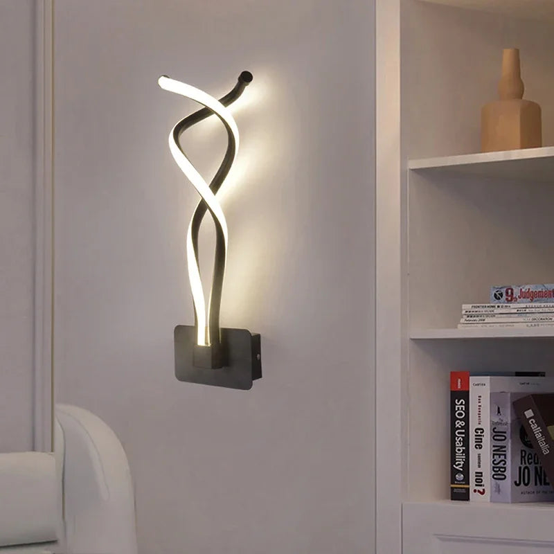 Moderne Minimalistische LED Wandlamp – Op- en Neer- Schakelaar voor Slaapkamer, Woonkamer en Badkamer