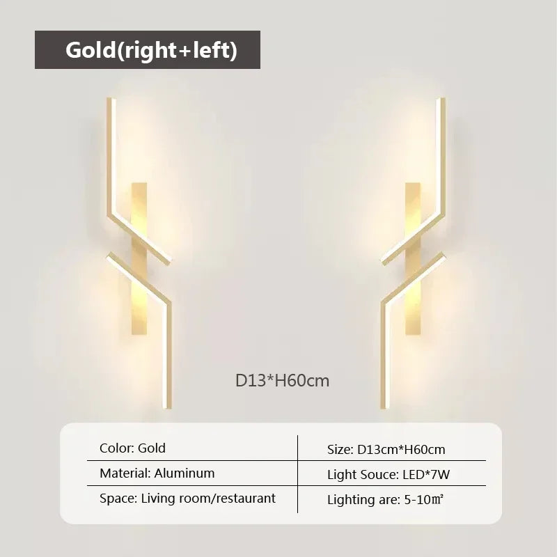 Moderne LED-Wandlamp - Minimalistisch ontwerp, op- en aflicht voor slaapkamer, woonkamer, TV-sofa en lobby - Dimbare wandmontageverlichting