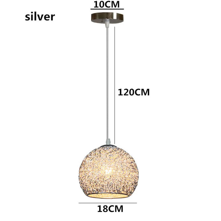 Moderne Kleurrijke Ronde Hanglamp – E27 LED Hanglamp voor Slaapkamer, Woonkamer, Café en Restaurant