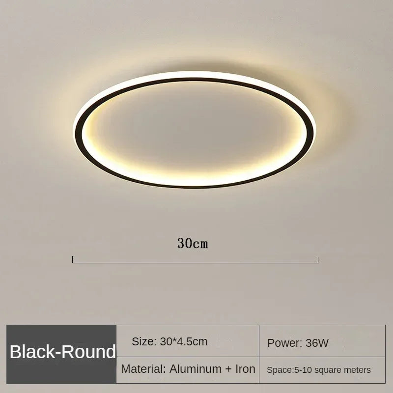 Moderne LED-ceiling light – Dimmable indoor lamp for bedroom, bathroom, kitchen and hallway