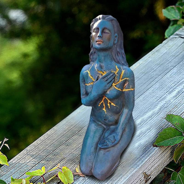 Genezing Godin Sculptuur: Hars abstract