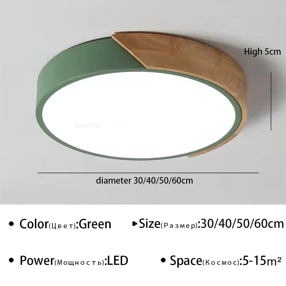 Moderne LED plafondlamp Macaron kroonluchter