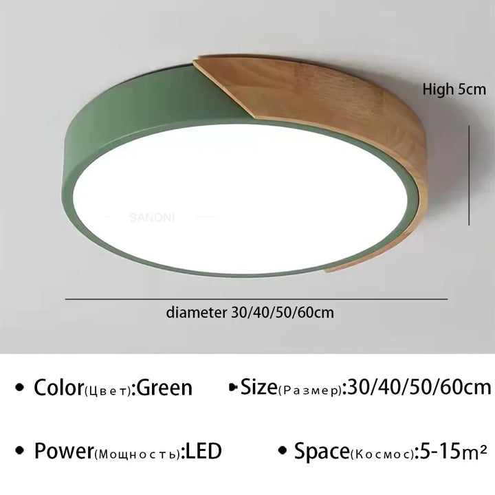 Moderne LED plafondlamp Macaron kroonluchter