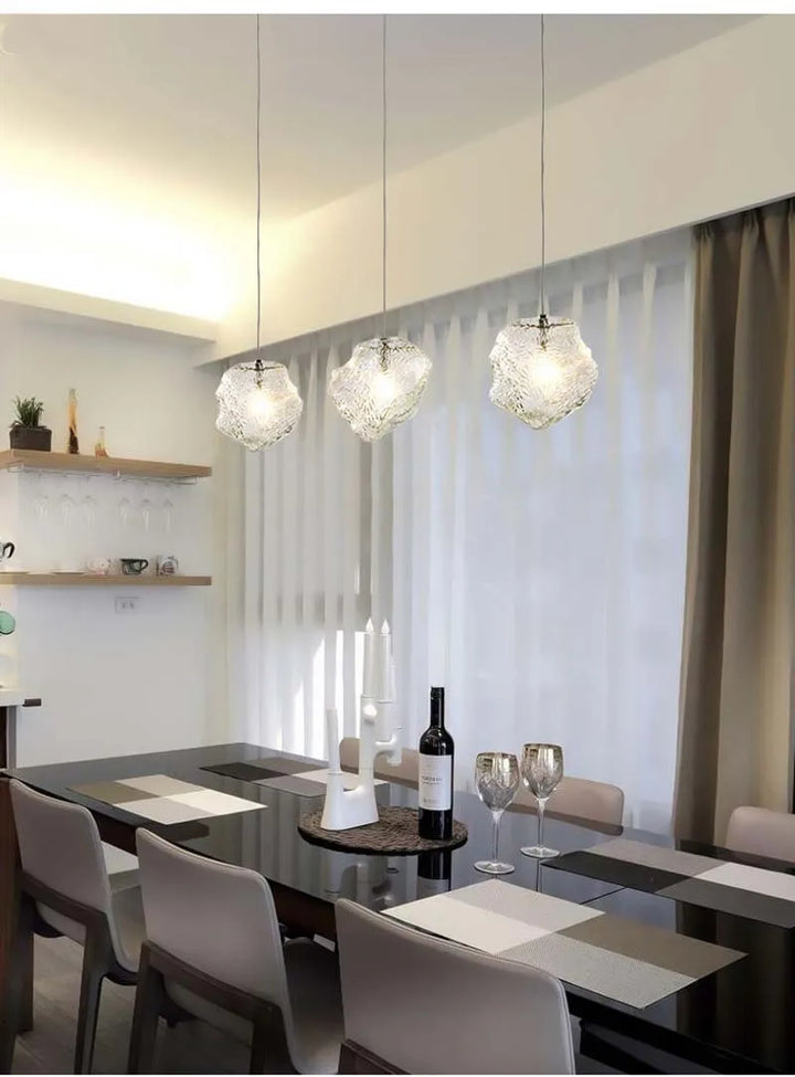 Nordic Glas Hanglamp – Hedendaagse LED Verlichting Installatie voor Eettafel, Bar en Entreegebied