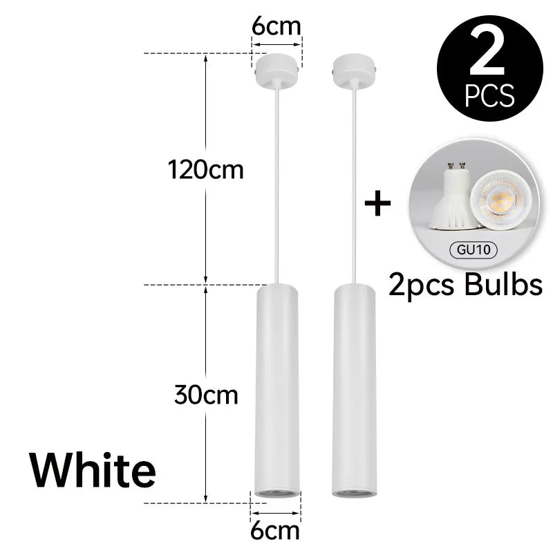 Moderne LED Hanglamp – Slanke Cilindrische Hanglamp voor Keuken, Woonkamer en Slaapkamer Decor