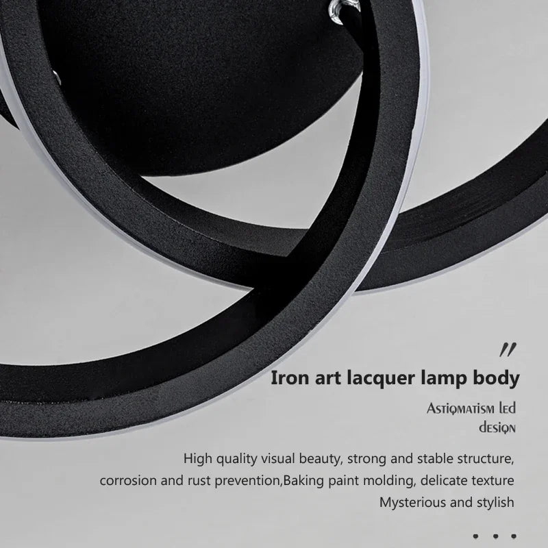 Moderne LED plafondlamp - Dimbare binnenverlichting voor hal, trap, foyer, balkon en slaapkamer