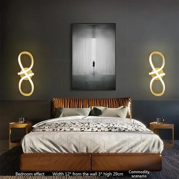 Moderne LED plafondlamp – Minimalistische lijnlamp voor hal, entree, gang, trap en binnendecoratie – AC gevoed, LED-lamp inbegrepen