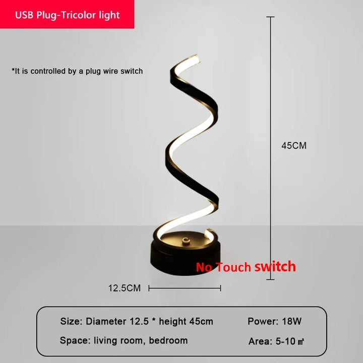 Moderne LED Tafellamp – Snake Eye Bescherm Bureau Lamp voor Slaapkamer, Woonkamer, Kantoor en Studiekamer