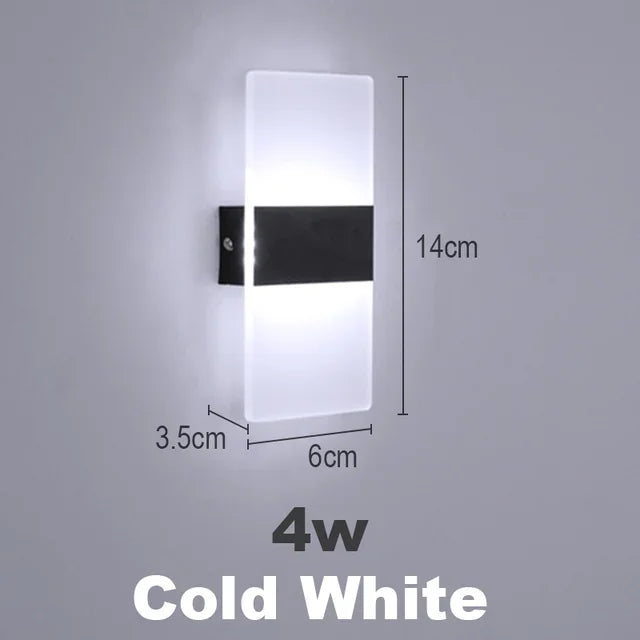 Moderne LED Wandlamp – Aanpasbare 3-Kleur Lichtbron voor Slaapkamer, Woonkamer, Balkon en Interieurdecoratie