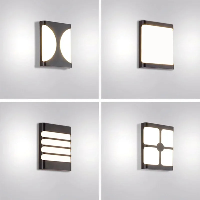 Moderne LED buitenwandlamp - Waterdichte tuinwandlamp, wandlicht voor gang, balkon en ingangsdecoratie