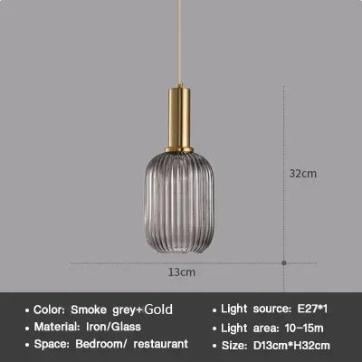 Moderne Nordic Glazen Hanglamp – Enkele Kop LED Hanglamp voor Eetkamer, Slaapkamer, Café en Studie – Wit, Groen, Cognac & meer
