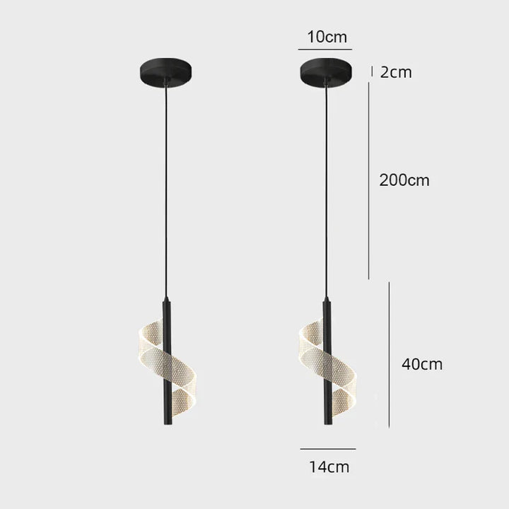 Nordic LED Hanglamp – Moderne Hanglamp voor Woonkamer, Slaapkamer, Eettafel en Gang – Gouden Acryl Lampenkappen, InterieurdDecoratie