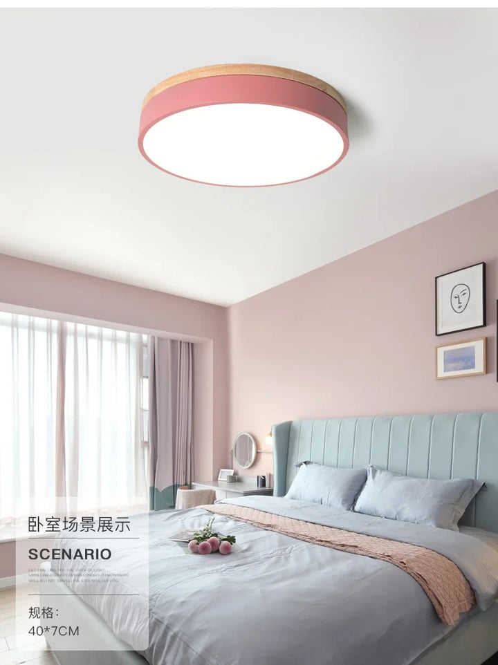 Moderne LED-Plafondlamp – 27W Opbouwlamp met warme, koude en natuurlijke lichtopties voor woonkamer, slaapkamer en keuken
