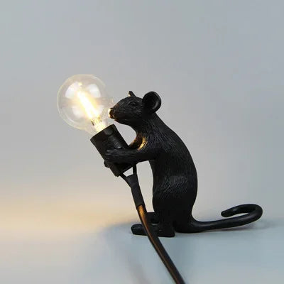 Moderne USB-Muislamp LED-nachtlamp – Creatieve diervorm nachttafellamp voor woondecoratie, slaapkamer en desktopverlichting