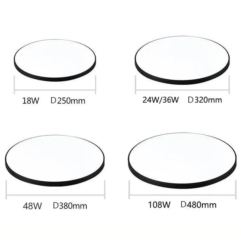 Moderne LED ronde plafondlampen - Plafondlampen voor woonkamer, slaapkamer, badkamer, eetkamer, keuken