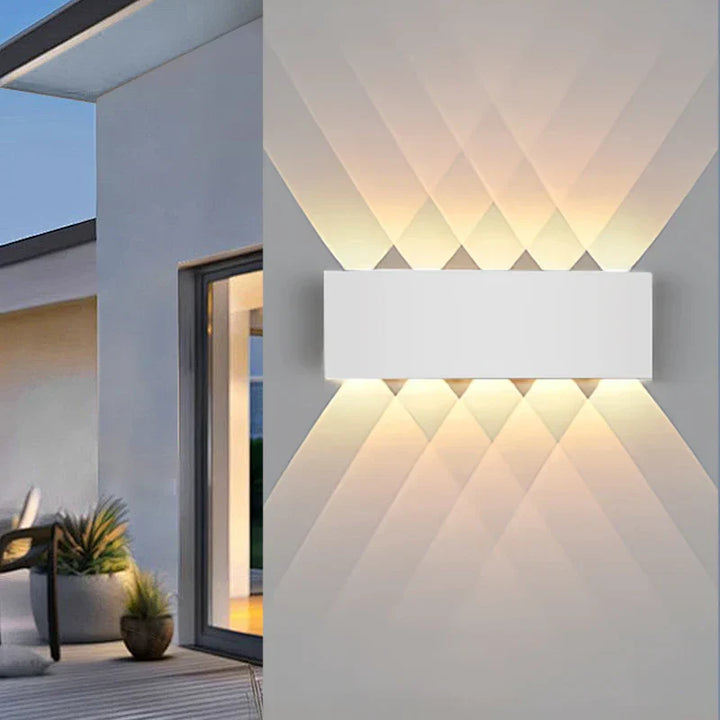 Moderne LED buitenwandlamp – Waterdichte wandlamp voor veranda en balkon voor tuin thuis, IP55 beoordeeld