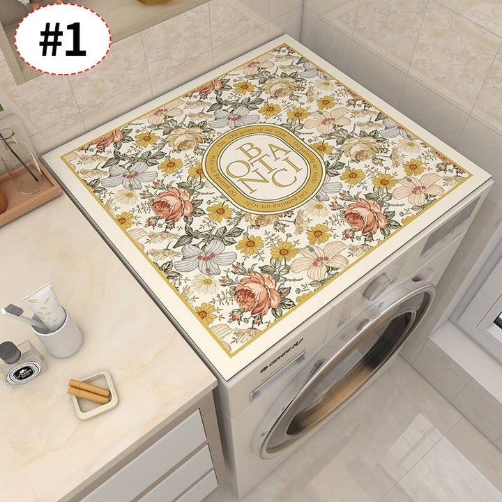 Arosta | Retro Bloemen Wasmachine Dekzeil Drainer Mat