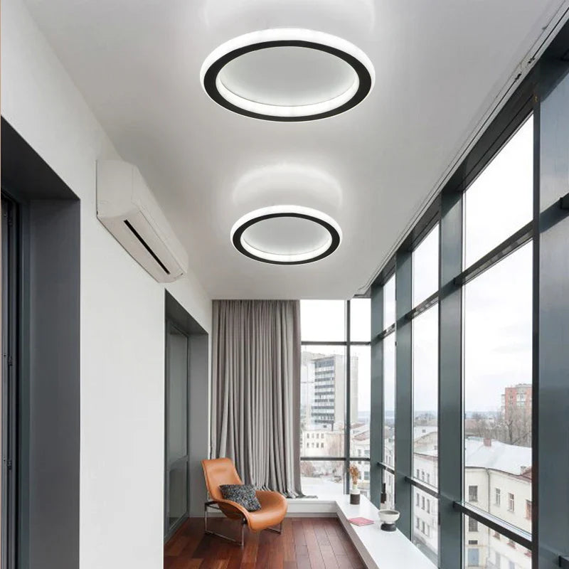 Moderne minimalistische plafondlamp – vierkant/rond LED oogbeschermlamp voor slaapkamer, kantoor, woonkamer en lounge ruimtes (90-260V)
