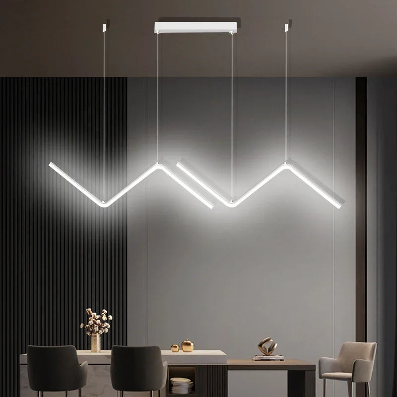 Moderne LED hanglamp - Intelligente afstandsbediening met verstelbare helderheid en kleurtemperatuur voor eetkamer, woonkamer en slaapkamer