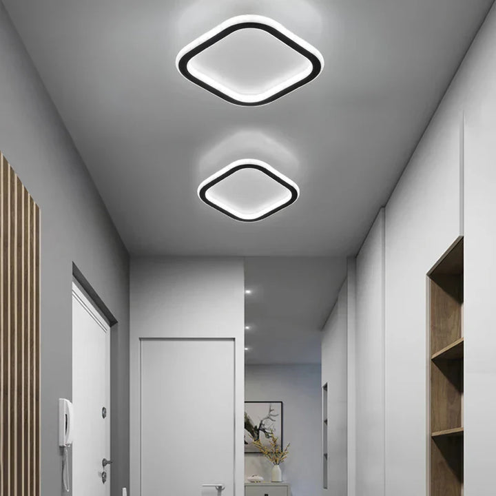 Moderne minimalistische plafondlamp – vierkant/rond LED oogbeschermlamp voor slaapkamer, kantoor, woonkamer en lounge ruimtes (90-260V)