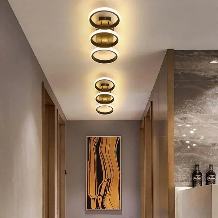 Moderne LED plafondlamp kroonluchter – Stijlvolle meerkopige ringlamp voor slaapkamer, woonkamer, gang, eetkamer en interieurs