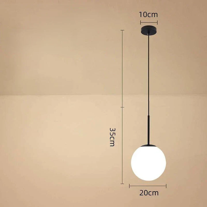 Moderne Glasballen Hanglamp – Decoratieve nordic lamp voor eetkamer, slaapkamer en bar