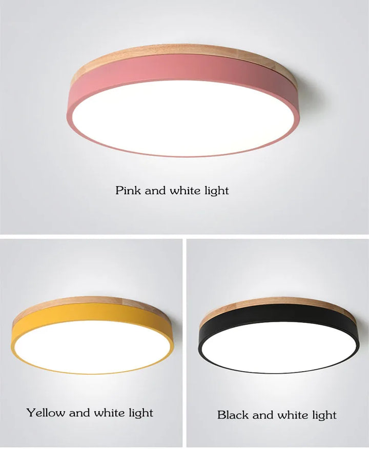 Moderne LED-Plafondlamp – 27W Opbouwlamp met warme, koude en natuurlijke lichtopties voor woonkamer, slaapkamer en keuken