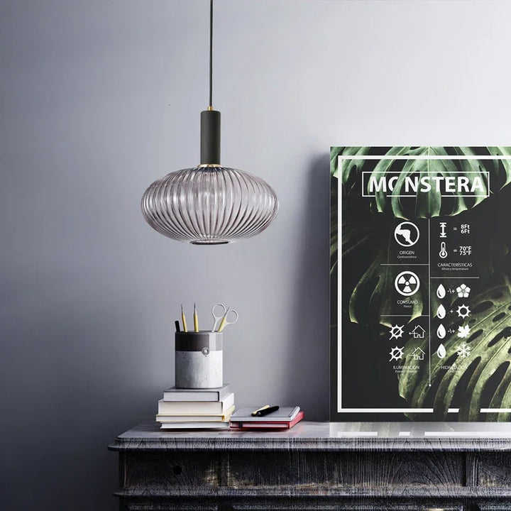 Moderne Nordic Glazen Hanglamp – Enkele Kop LED Hanglamp voor Eetkamer, Slaapkamer, Café en Studie – Wit, Groen, Cognac & meer