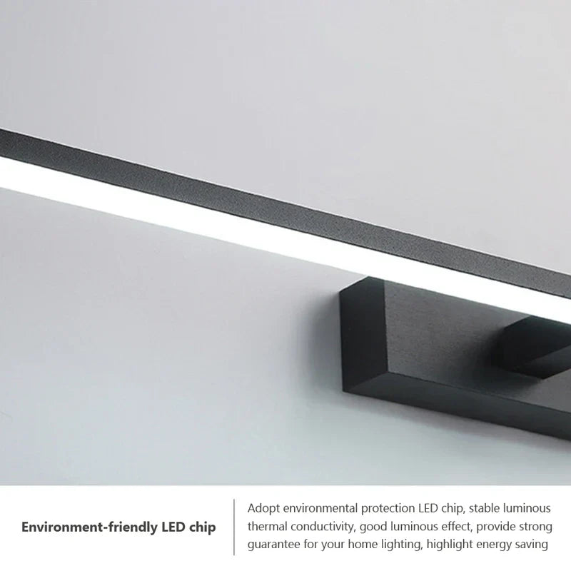 Moderne LED-Wandlamp voor de badkamer – 3-kleurige instelbare licht Aluminium LED-spiegel Lamp voor Makeup en Baden