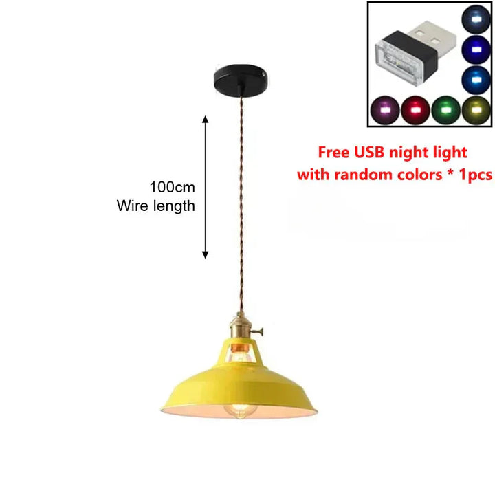 LED IJzeren Kroonluchter Hanglamp - Vintage Hanglamp