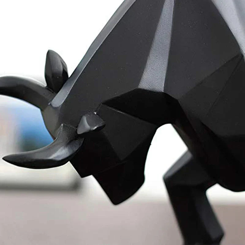 YuryFvna Moderne Geometrische Stierstandbeeld, Ornament, Café, Stier Sculpturen, Dierenfiguren, Abstracte Hotel Thuisdecoratie