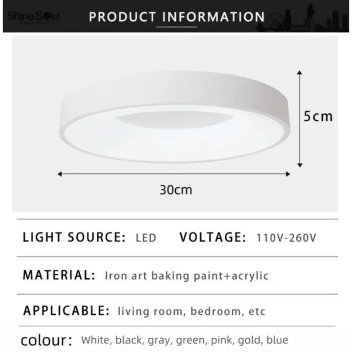 Moderne Macaron LED Plafondlamp - Verstelbaar rond ontwerp met afstandsbediening dimmen voor slaapkamer, woonkamer en gang