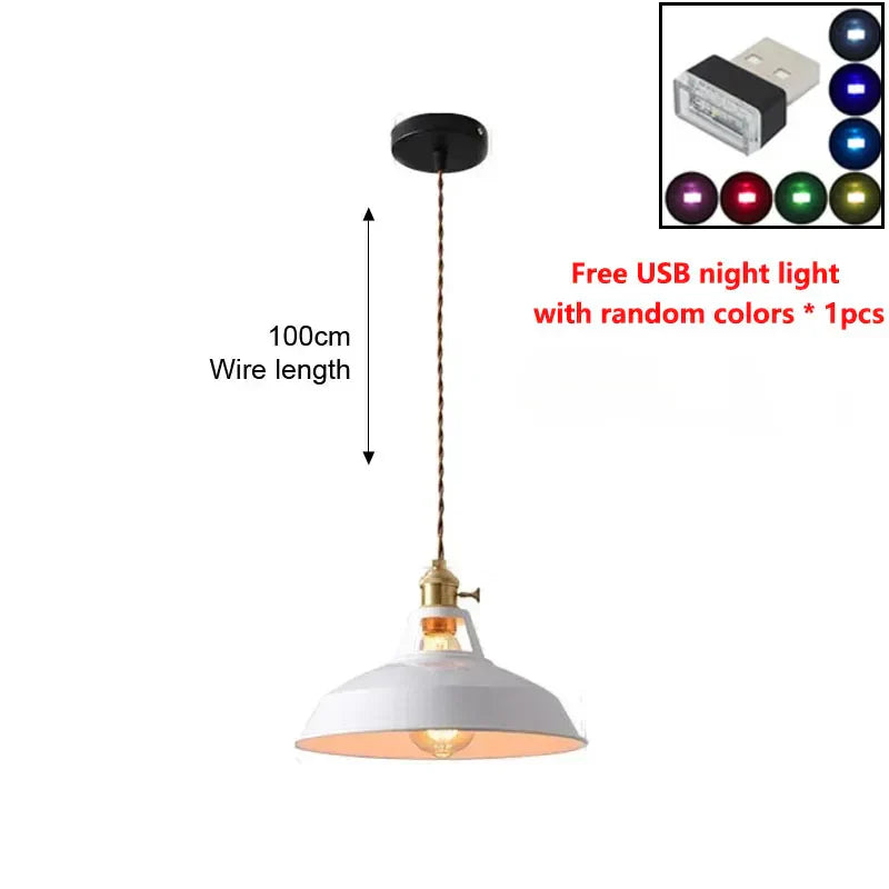 LED IJzeren Kroonluchter Hanglamp - Vintage Hanglamp